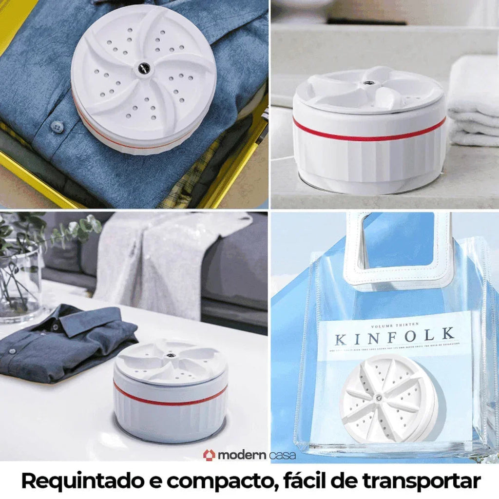 Mini Máquina de Lavar Roupa Portátil